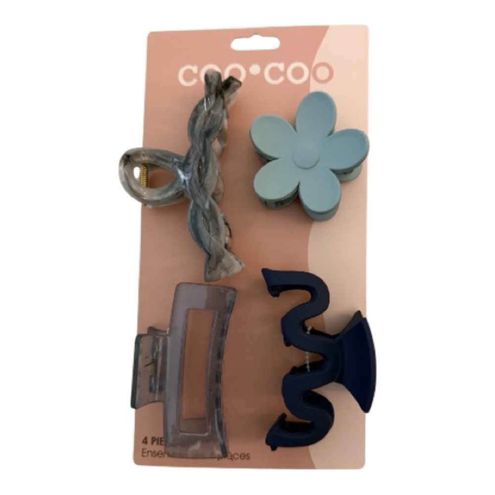 Hair Accessories Set - Blue and Gray